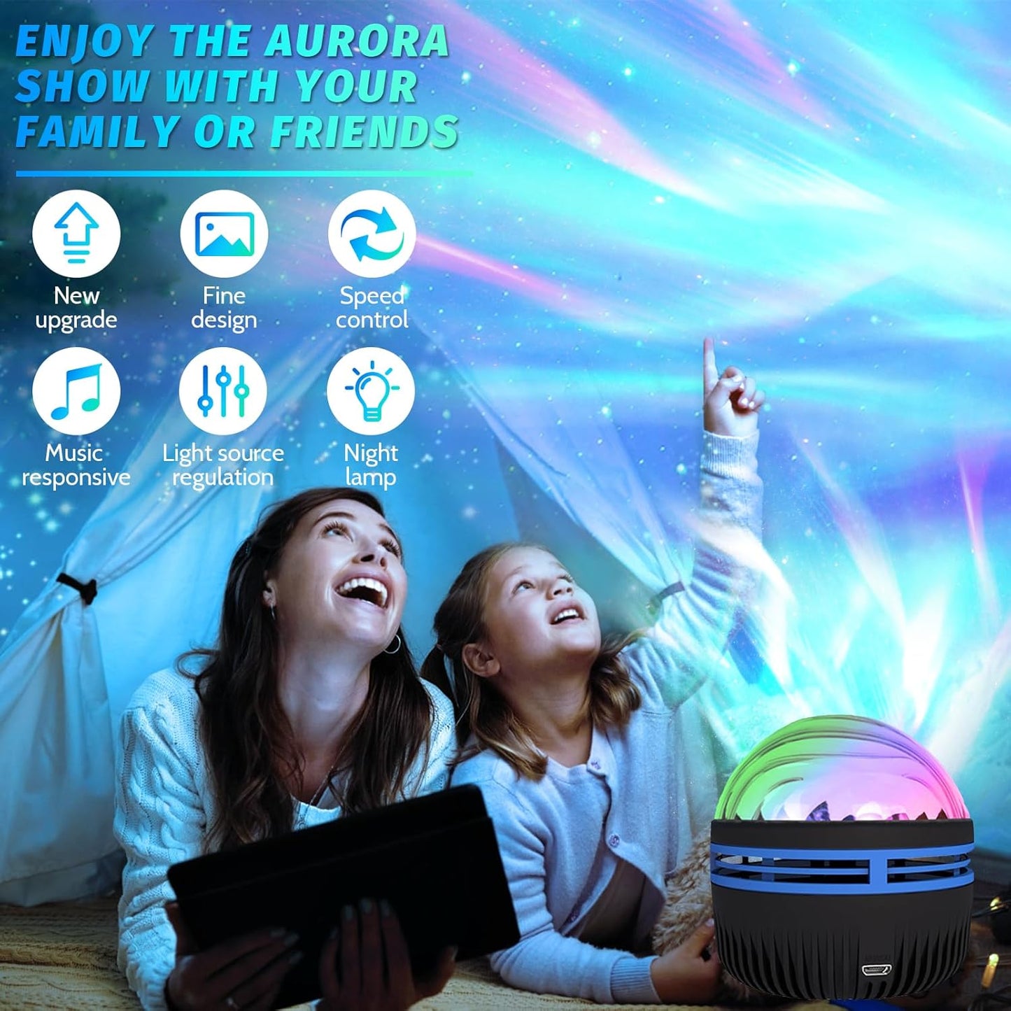 3 Northern Lights Projectors
